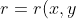 r = r(x,y), \;\;s = s(x,y)